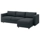 VIMLE Sofà llit 3 places+chaise longue, Knäbäck antracita