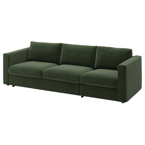 VIMLE Sofà llit, 3 places, Johanneshov verd fosc