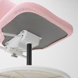 Part inferior de la cadira júnior ergonòmica amb seient ajustable i cub de base d'estrella per a comoditat i estabilitat
