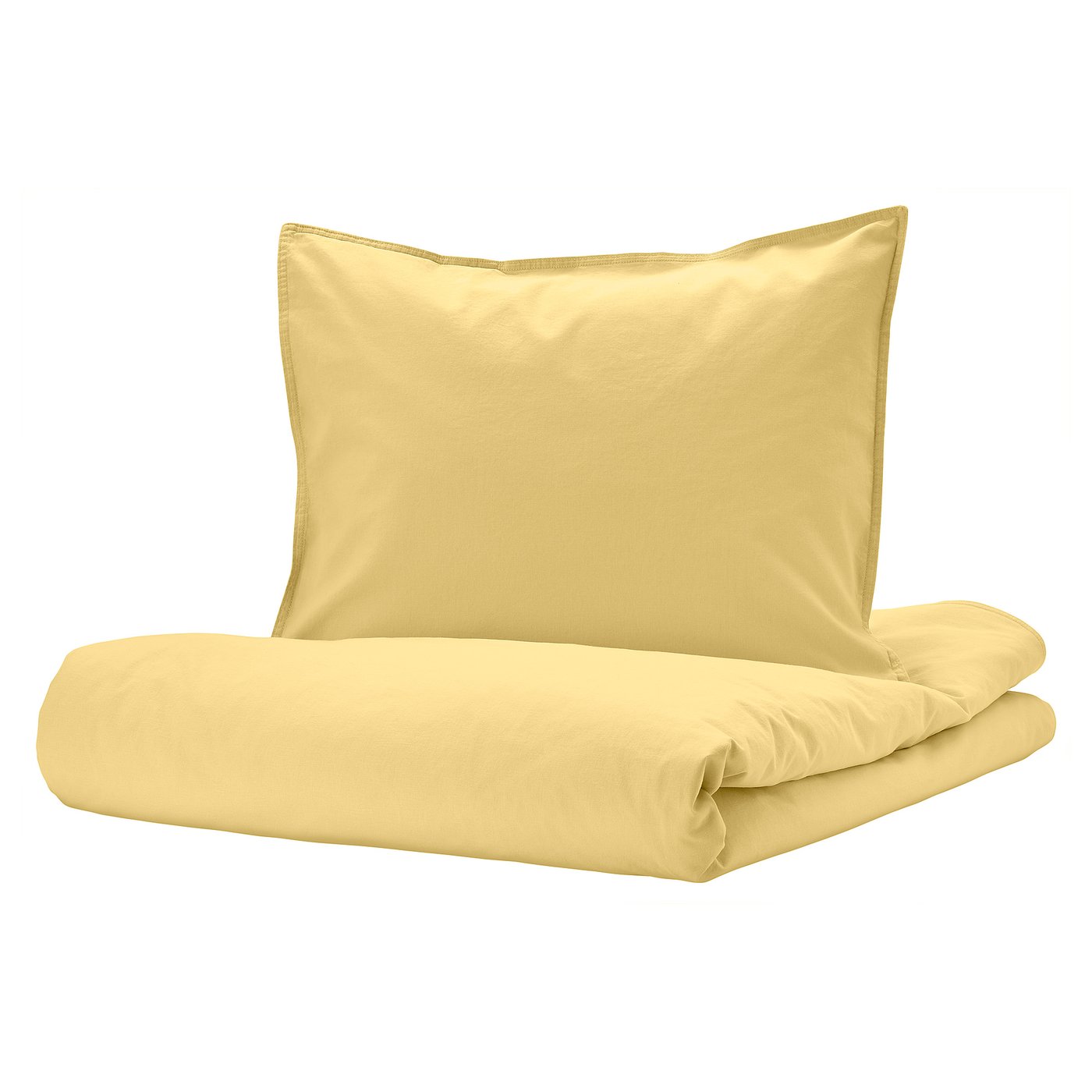 ÄNGSLILJA Quilt cover and 2 pillowcases light yellow IKEA