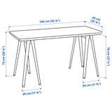Illustration with measurements for the product: ANFALLARE.