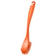 ANTAGEN orange dish brush: long handle, bristles, hanging hole, plastic.