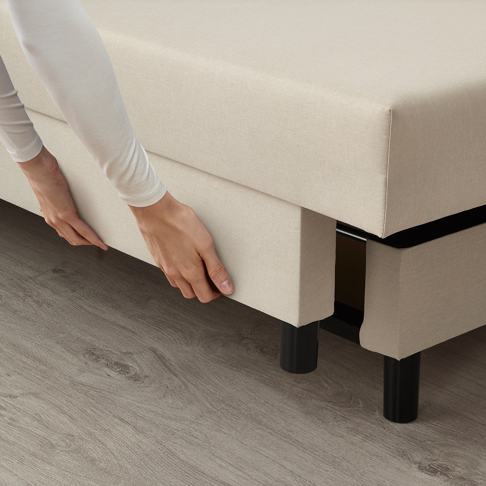 ASARUM 3seat sofabed, Beige IKEA