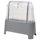 ASPAREN grey rectangular planter with clear zip cover.