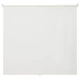 BACKMOTT white roller blind, sleek design, smooth fabric, perfect for light control.