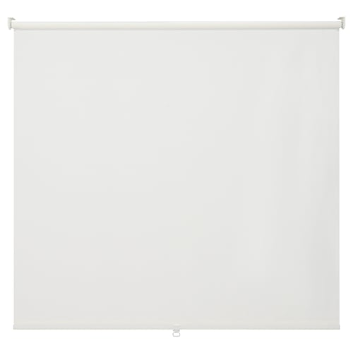 BACKMOTT white roller blind, sleek design, smooth fabric, perfect for light control.