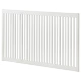 BARDU white headboard, fiberboard, rectangular with vertical slats.