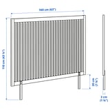 Illustration with measurements for the product: BARDU.