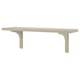 BERGSHULT wall shelf, light beige, rectangular, simple design with one smooth and one beveled edge.