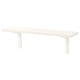 Berghsult white wall shelf, rectangular, beveled & smooth edges, wooden, minimalist design.