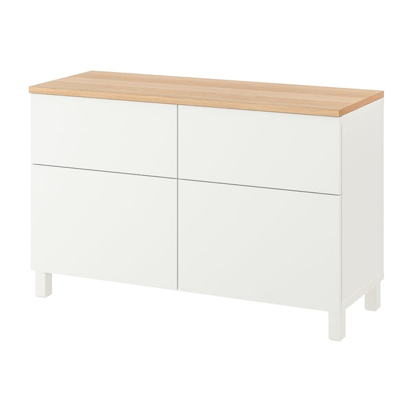 BESTÅ mueble salón, blanco/Lappviken/Stubbarp blanco, 180x42x76 cm - IKEA