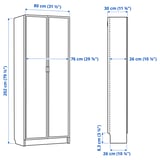 Illustration with measurements for the product: BILLY.