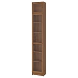 BILLY / OXBERG Bookcase w glass doors/ext unit
