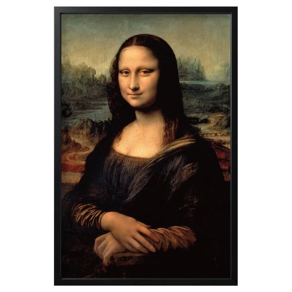 Framed BJÖRKSTA picture - black, portraiture, world-famous artwork.