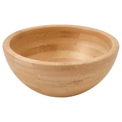 BLANDA MATT wooden bowl, natural, round, smooth finish.