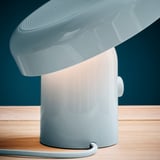 BLOMPRAKT Bluetooth speaker lamp, light blue