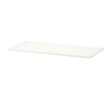 White BOAXEL steel shelf, wall-mounted, rectangular.