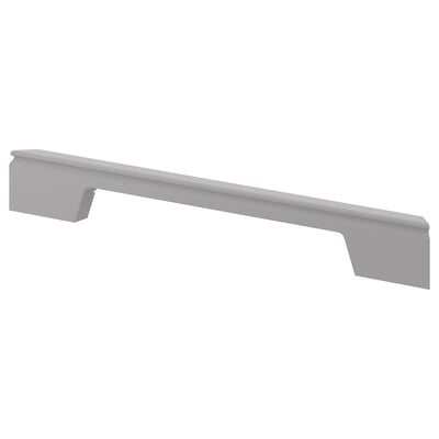 Grey BODBYN kitchen plinth, smooth, rectangular, beveled edges.