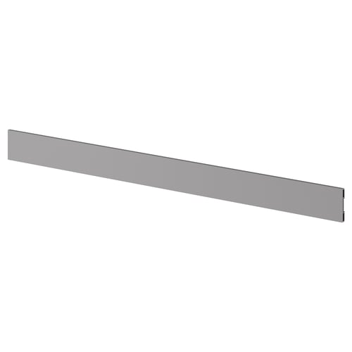 BODBYN grey kitchen plinth, rectangular, smooth, plastic surface.