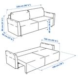 Illustration with measurements for the product: BRISSUND.