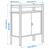 Illustration with measurements for the product: BROR.