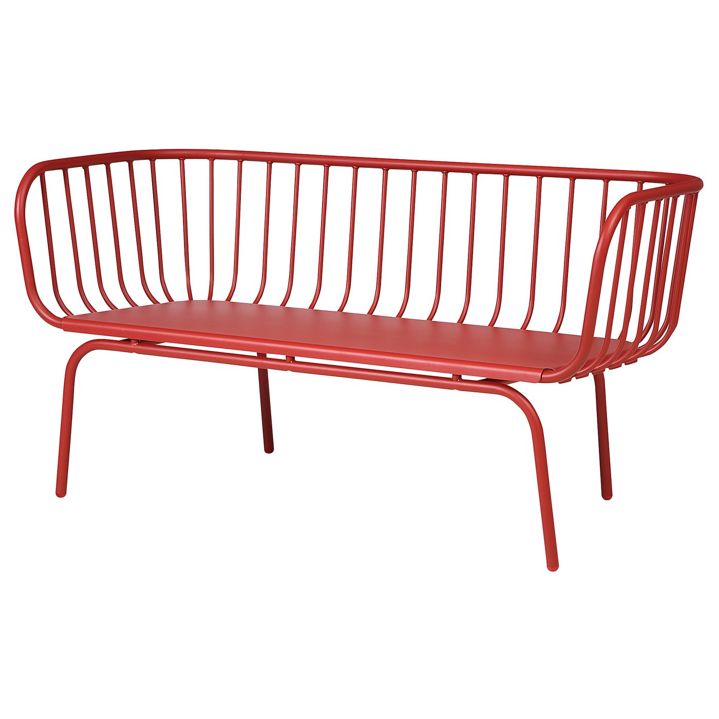 BRUSEN 3seat sofa, outdoor, red IKEA