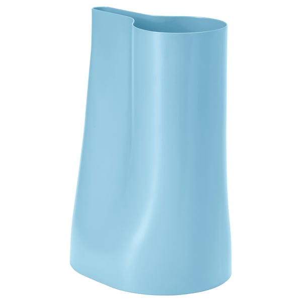 CHILIFRUKT blue vase/watering can, light blue, curved design, galvanized steel.