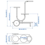 Illustration with measurements for the product: CHILISTRÅN.