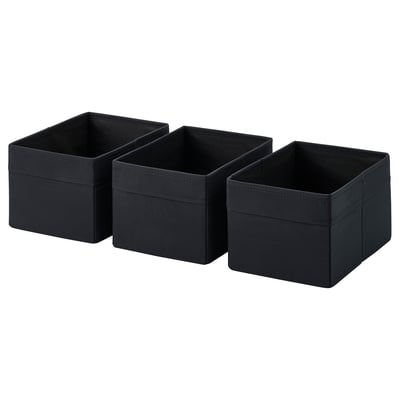 DRÖNA Box, black, 18x25x15 cm
