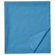 Folded DVALA blue cotton flat sheet, simple design, natural material.
