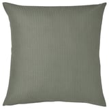 EBBATILDA square cushion, light grey-green, waffle texture cotton.