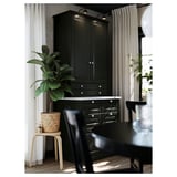 EKBACKEN Worktop, white lively marble effect/laminate, 246x2.8 cm