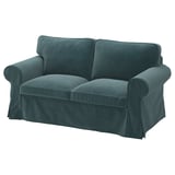 EKTORP Cover for 2-seat sofa, Alhamn dark grey-blue