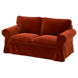 EKTORP Cover for 2-seat sofa, Alhamn deep orange-red