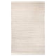 Handwoven ENERGIKÄLLA rug, neutral colors, cotton, rectangular, textured stripes.