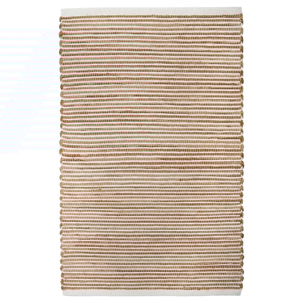 Handwoven ENERGIKÄLLA rug, multicolored cotton, rectangular shape, unique pattern.