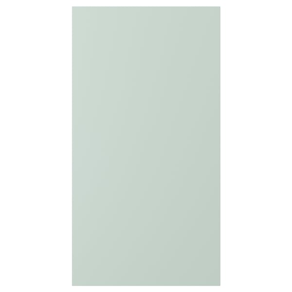 ENHET door, grey-green, rectangular, smooth foil, sturdy particleboard.