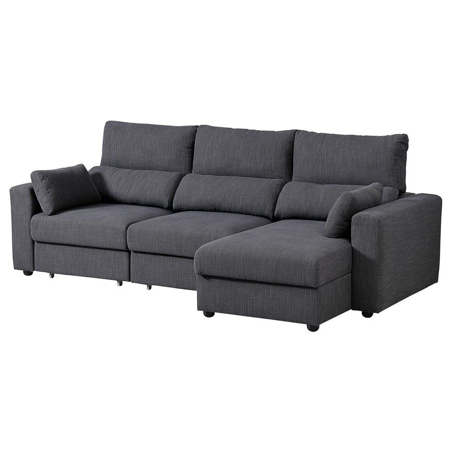 ESKILSTUNA 3seat sofa with chaise longue, Hillared anthracite IKEA Spain