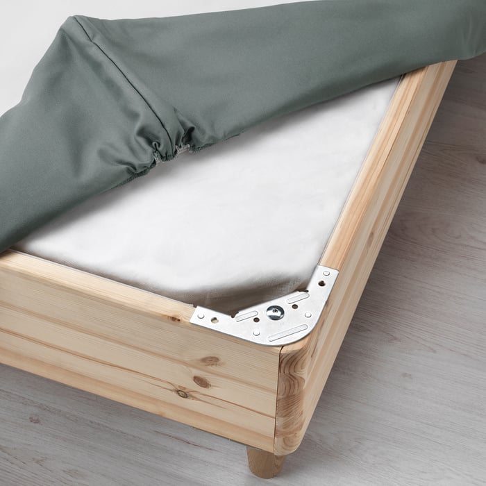 ESPEVÄR Sprung mattress base with legs, dark grey, 180x200 cm IKEA Spain