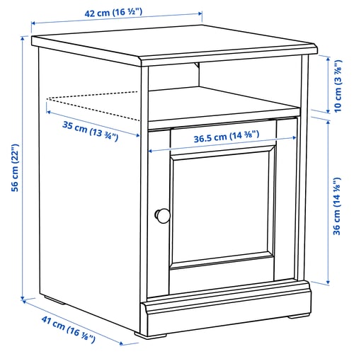 Illustration with measurements for the product: FÅGELFJÄLLET.