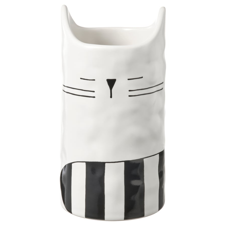 FÅTALIG Vase, cat offwhite, 12 cm IKEA