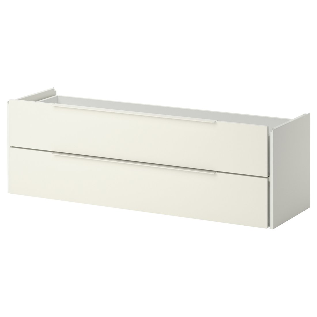 FJÄLKINGE Drawer unit with 2 drawers, white, 118 cm IKEA