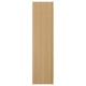 Option: FORSBACKA natural oak wood kitchen panel with smooth texture.