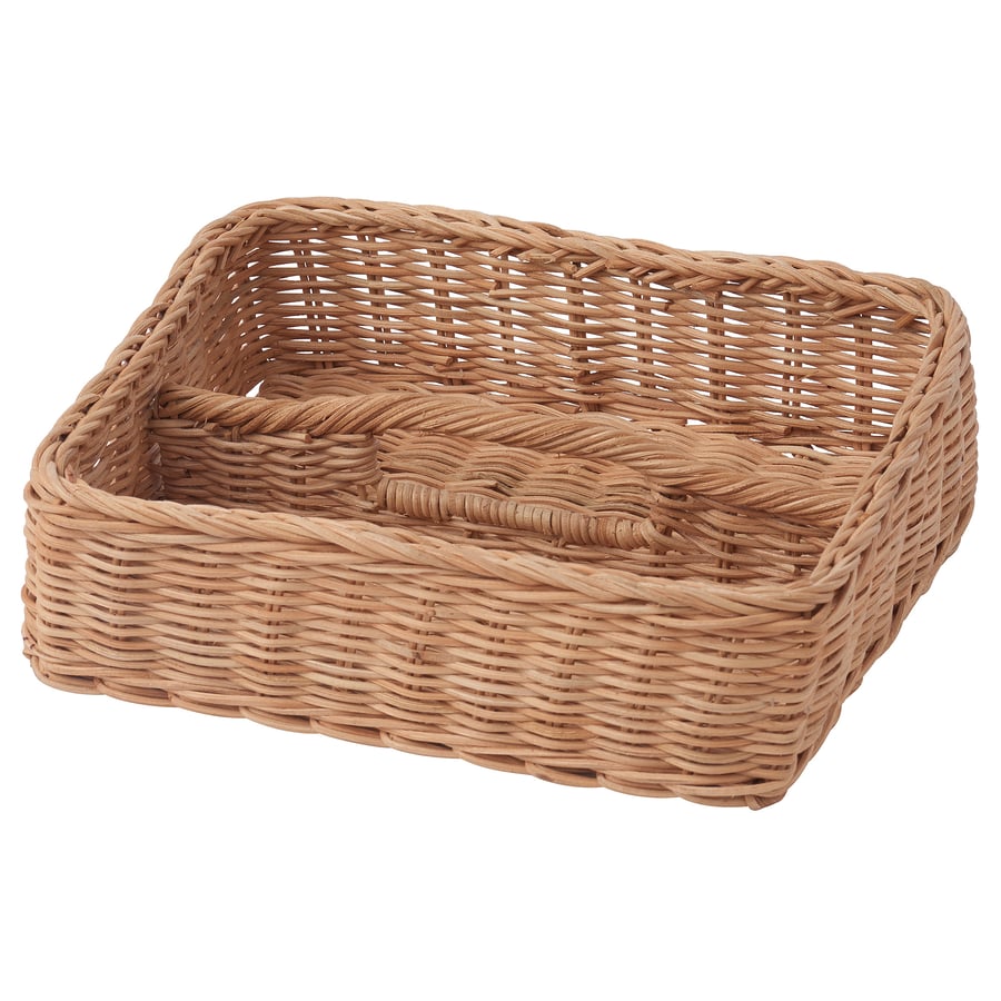 GANSBYN Cutlery tray, rattan, 22x25 cm IKEA Spain