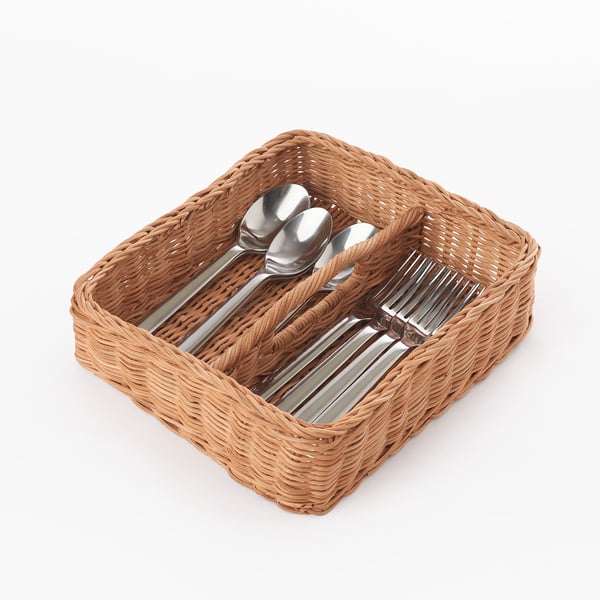 GANSBYN Cutlery tray rattan IKEA