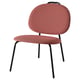 The GÄVLE chair a red fabric seat and back with black metal legs, providing a modern and stylish design for comfortable seating.