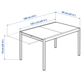 Illustration with measurements for the product: GLIVARP.