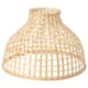 Option: GOTTORP lampshade, beige, woven bamboo, dome shape, handmade, natural design.