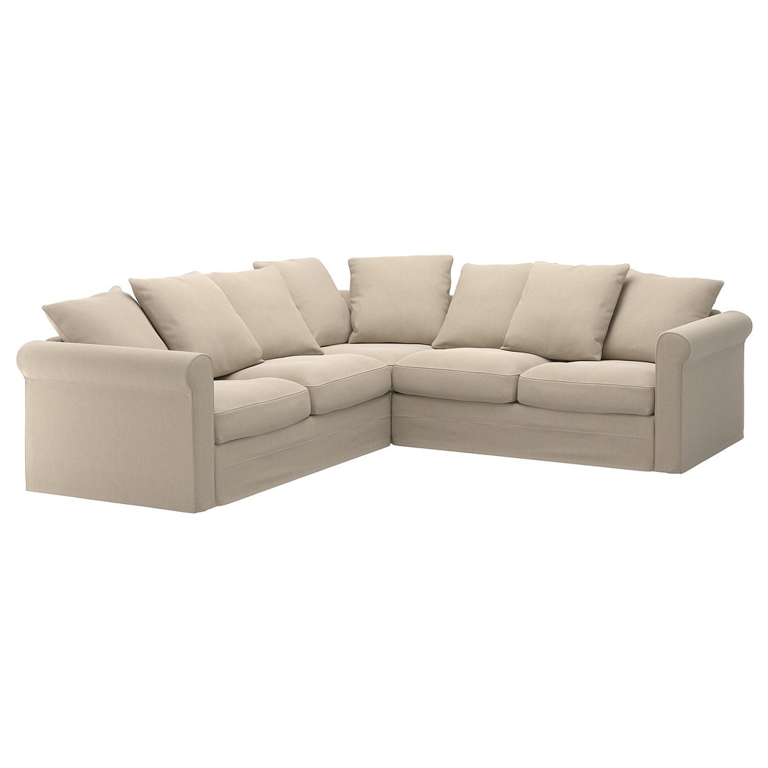 GRÖNLID Corner sofa, 4seat Ljungen medium grey IKEA