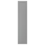 A GULLABERG gray hinge door with flat panels, designed for pax frames.